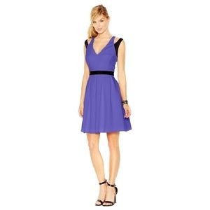 Jessica Simpson Blue & Black Flirty Dress